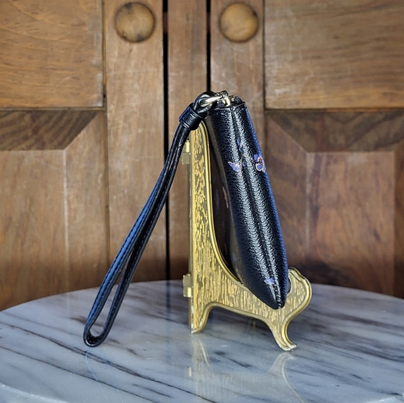 Coach Black Floral Wristlet - Picture 7 of 13